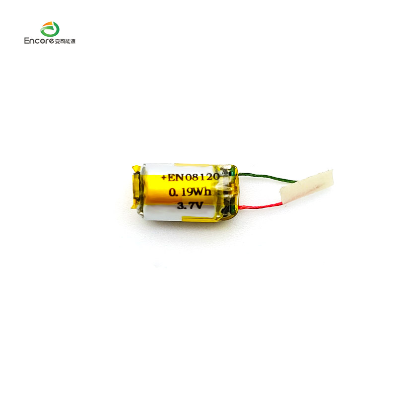 08120 50mAh Cylindrical 3.7v lipo battery