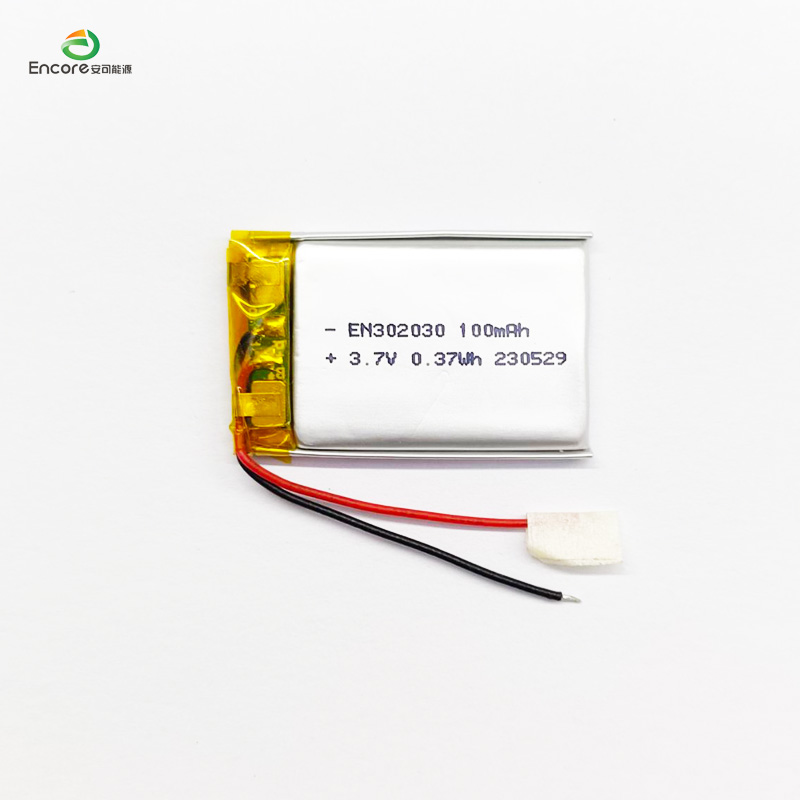 3.7V rechargeable 100mah battery